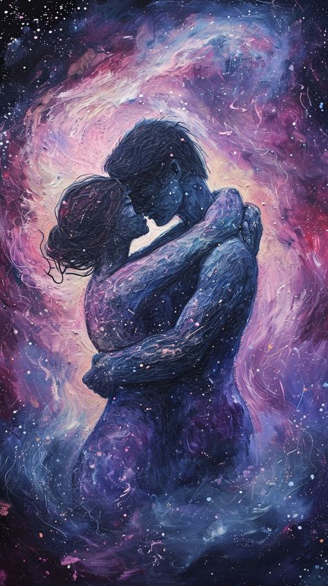 Spiritual art for Twin Flames is a divine expression of soul connection. It reflects the unbreakable bond and passionate love between two souls destined to be together, often depicted with emphasis on dualities, unity and intense symbolism. Destined To Be Together, Twin Flame Art, Flame Art, Twin Flame Love, Spiritual Love, Spiritual Artwork, Soul Connection, Romance Art, Trending Pins