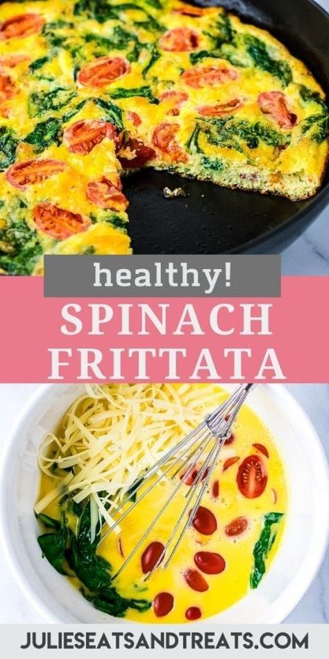 Tomato And Spinach Frittata, Spinach Frittata Recipes Healthy, Spinach Eggs Recipe, Egg Cheese Tomato Breakfast, Cherry Tomato Egg Recipes, Omlet With Spinach And Cheese, Cherry Tomato Recipes Breakfast, Spinach And Cheese Frittata, Frittata Recipes For Two