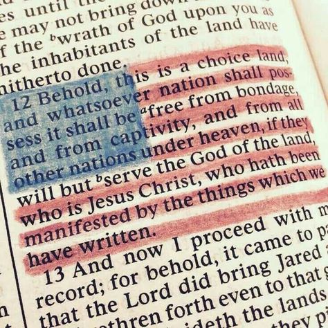 Behold this is a choice land and whatsoever nation shall possess it shall be free from all other nations under heaven if they will but serve the God of the land who is Jesus Christ who hath been manifested by the things which we have written Bible Journaling Ideas, Lds Quotes, Illustrated Faith, Journaling Bible, Scripture Journaling, Scripture Study, Bible Art Journaling, Quotes Bible, Book Of Mormon