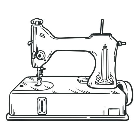 Hand drawn antique sewing machine #AD , #Affiliate, #Sponsored, #drawn, #machine, #sewing, #Hand Sewing Machine Png, Sewing Machine Drawing, Table Sketch, Sewing Hand, Antique Sewing Table, Cool Pictures For Wallpaper, Vintage Png, Food Illustration Art, Painting Tattoo