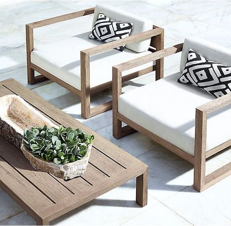 Wooden garden furniture