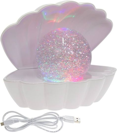 L & P Home & Gifts Lesser & Pavey White Glitter Pearl Seashell Colour Changing Mood Light (LP49420) : Amazon.co.uk: Lighting Glitter Lamp, Pearl Seashell, Mood Lamp, Shell Lamp, Shell Decorations, Mood Lamps, Color Changing Lights, Colour Changing, Mood Light