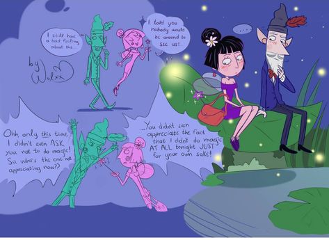 NANNY PLUM X WISE OLD ELF SHIPPERS DNI!!!!!!!! Nanny Plum X Wise Old Elf, Ben And Holly Fanart, Ben And Holly's Little Kingdom, Wise Old Elf, Nanny Plum, Old Elf, Plum Art, Ben And Holly, Cartoon Ships