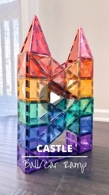 Alice | Open-ended Play | Magnetic Tiles on Instagram: "🌈 Let your imagination soar with our awesome magnetic tile rainbow castle and car/ball ramp! Dive into a world of colors, shapes, and endless fun! Build, play, and learn as you explore the magic of magnets and creativity! 

Comment “CASTLE” for more details. 🏰 

📥SAVE to try
➡️SHARE with a friend
❤️ FOLLOW for more

#stemtoys #stemforkids #magnetictiles #playbasedlearning #invitationtoplay #invitationtocreate #openendedtoys #steameducation #earlylearning #educationaltoys  #learnandplay #educationalplay #simpleplayideas #pandamommyteacher 
 #childdevelopment #playathome #stemactivities #learningthroughplay #kidsactivities #openendedplay #connetixtiles  #stem #connetix_tiles #ballrun #simpleballrun #PlayAndLearn #RainbowFun #Magnetic Magna Tile Dinosaur, Cool Magnatile Builds, Magnet Tile Castle, Building With Magnetic Tiles, Ramp With Magnatiles, Magnatile Marble Run, Magna Tiles Ramp, Magna Tiles Car Ramp, Magnetiles Builds Easy