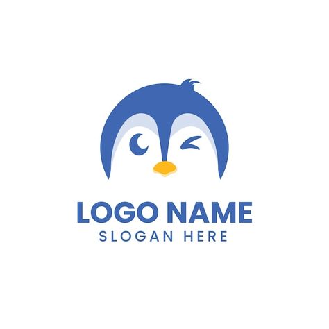 Vector logo design concept penguin cute | Premium Vector #Freepik #vector #penguin-logo #wildlife-logo #silhouette-logo #animal-logo Wildlife Logo, Penguin Logo, Logo Silhouette, Penguin Birthday, Logo Design Concept, Silhouette Logo, Logo Animal, Vector Logo Design, Animal Logo