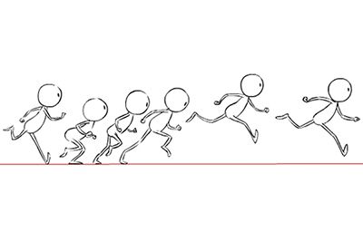 In this tutorial we will be animating a cycle of a character running. In this case, the character will appear to be running in place. If this run cycle were to be incorporated into a movie,... Running For Beginners, Character Running, Learn Animation, Running Design, Run Cycle, Animation Storyboard, Frame By Frame Animation, Animation Sketches, Animation Tutorial