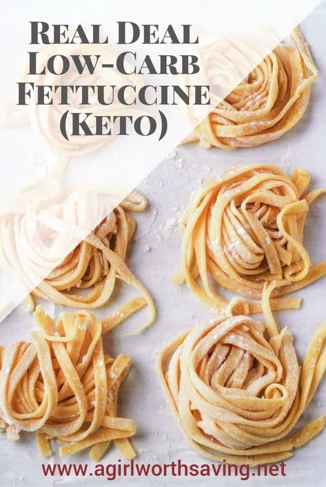 This low carb and keto fettuccine noodle recipe is a dream. It tastes just like the real deal and you will never miss pasta again! Low Carb Homemade Pasta, Keto Fettuccine Noodles, Carbless Pasta, Lupin Flour Noodles, Keto Noodle Recipes, Lupin Flour Recipes Low Carb, Low Carb Pasta Noodles, Keto Pasta Noodles, Low Carb Pasta Recipes