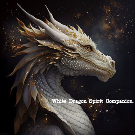 White Dragon Spirit Companion. Direct Binding Service    The ancient white dragons are simply breathtaking!  They are protective and gentle giants of the Dragon realm - they are here to bring   you joy, happiness, restoration, healing, guidance and peace They are extremely spiritual beings and want to guide you to a HIGHER level of spirituality - through telepathic communication and gently nudging you towards making choices and decisions that will aid you in ascension  ... They are a genuine tru Dragon Companion, White Dragons, Telepathic Communication, Dragon Spirit, Fantasy Dragons, Making Choices, Ancient Dragon, Dragon Artwork Fantasy, Spirit Animal Art