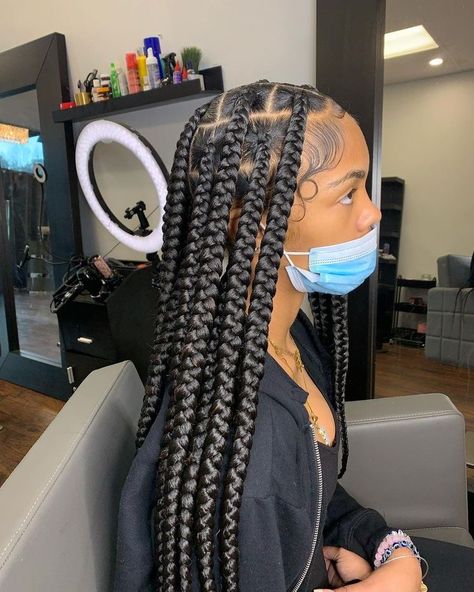 Medium Hair Braids, Cute Box Braids, Big Box Braids Hairstyles, Braided Cornrow Hairstyles, Box Braids Hairstyles For Black Women, Cute Braided Hairstyles, Braids Hairstyles Pictures, Quick Braided Hairstyles, Cute Box Braids Hairstyles