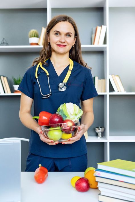 As a dietician, you will be providing information to the patients so that they can take health-conscious....... Nutritionist Career, Dietitian Career, Medical Photography, Custom Teacher Gifts, Best Jobs, Nutrition Science, Grad Photoshoot, Medical School Motivation, Beauty Posters