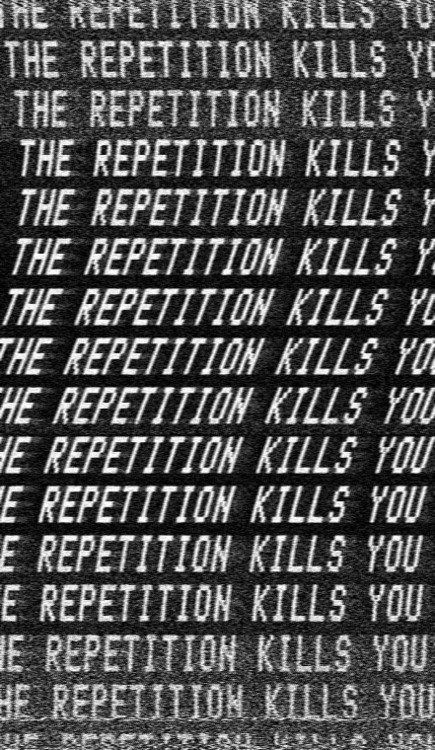 Repetição Assim como na imagem a repetição deve-se a continuidade e a conexão ininterrupta. Glitch Art, On The Side, Black Aesthetic, Wall Collage, Dark Aesthetic, A Black, Just In Case, Aesthetic Wallpapers, Oeuvre D'art