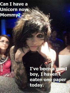 andy from black veil brides so cute  and shirt less | ... veil bride diet paper andy biersack unicorn black veil andi biersack Ronnie Radke, Vic Fuentes, Vail Bride, Andy Biersak, Jake Pitts, Estilo Emo, Andy Sixx, Andy Black, Emo Makeup