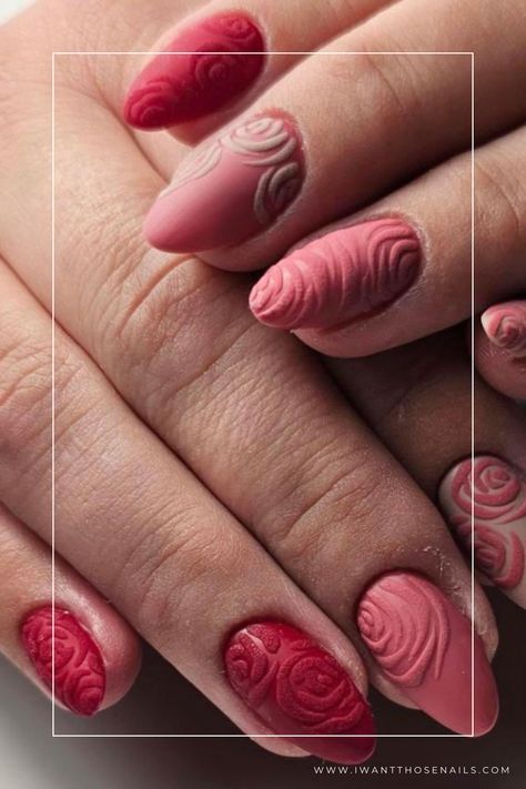 rose nails designs Red Rose Nail Design, Pink Rose Nails, Rose Nail Designs, Ugly Christmas Sweater Nails, Dusty Pink Nails, Sweater Nail Art, Rose Nail Design, Christmas Sweater Nails, Nail Courses