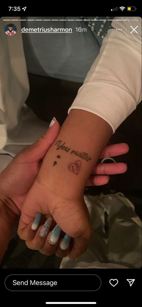 You Matter Tattoo, Swaggy Tattoos, I Am Enough Tattoo, Enough Tattoo, Tattoos Inspo, Relationship Tattoos, Meaningful Tattoo Quotes, Pretty Accessories, Tattoos For Black Skin