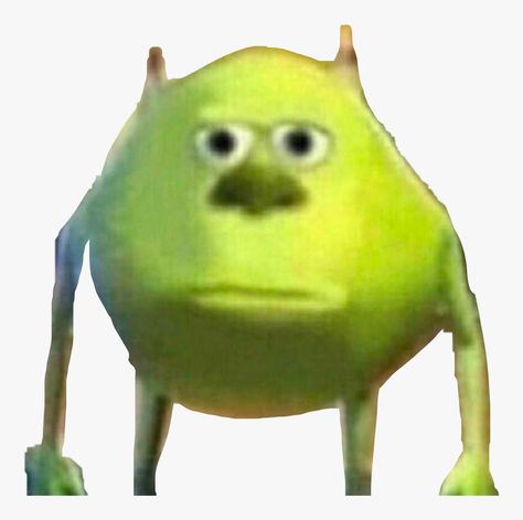 Meme Png, Mike Wazowski, Meme Template, Monsters Inc, Png Transparent, Transparent Png, Png Image, Make Your Own, Green