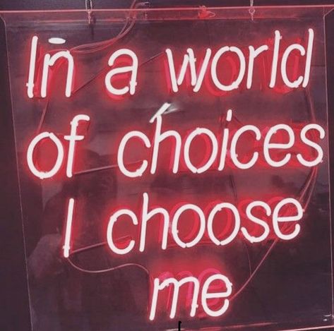 This time .. I have to choose myself I Choose Me, Neon Quotes, Neon Words, Love Me More, Motiverende Quotes, Neon Aesthetic, Gorillaz, Red Aesthetic, I Choose