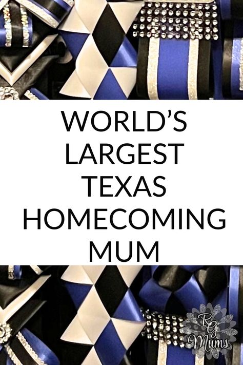 Lewisville High School in Lewisville, TX has created the largest Texas homecoming mum meausuring 260.64 ft to meet a guiness book of world records. Now that's a big homecoming mum! Another thing to add to the history of this great Texas HOCO tradition. #texasmums Mum Corsage, Guiness Book Of World Records, Big Homecoming Mums, Texas Mums, High School Homecoming, Texas Homecoming Mums, Fashion Design Classes, Student Body, Guinness World Records