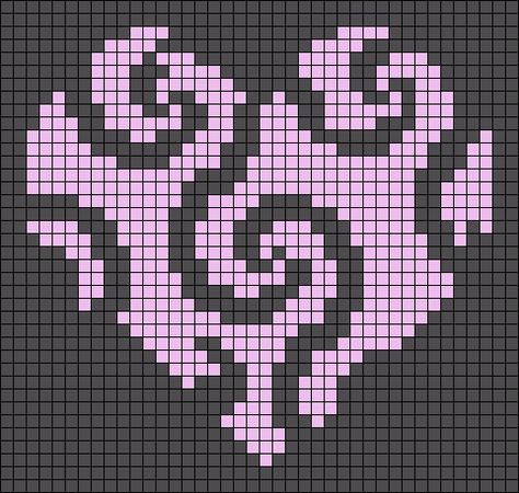 Crochet Graph Projects, Pixel Art Pattern Anime 32x32, Grid Flower Pattern, 20x20 Pixel Art Grid, Two Color Cross Stitch Pattern, Mini Crochet Tapestry Pattern, Alpha Patterns Beginner, Grid Design Crochet, Pixel Crochet Pattern Charts Free