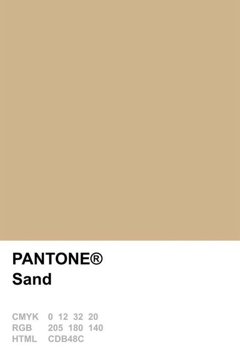 Khaki Pantone, Sand Pantone, Pantone Aesthetic, Brown Pantone, Summer Color Trends, Pantone Colours, Pantone 2016, Pantone Swatches, Pantone Palette