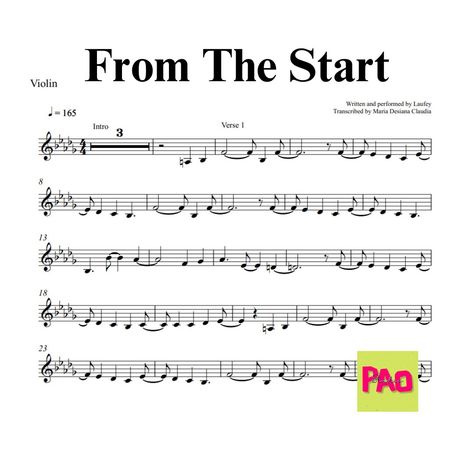 Title : From The Start From : Laufey Solo violin sheet music transcription by M. D. Claudia Kindly visit my youtube channel, if you are lucky enough you can get your fav sheet music for FREE https://www.youtube.com/@sliceofmelody Enjoy practicing! Thanks:) Please note that this product is not a physical item, it is a digital PDF that you will receive instantly upon purchase and can easily print out for your own use. Violin Beginner Music, From The Start Laufey, Mandolin Songs, Violin Music Songs, Alto Sax Sheet Music, Free Violin Sheet Music, Viola Music, Piano Songs Sheet Music, Sheet Music With Letters