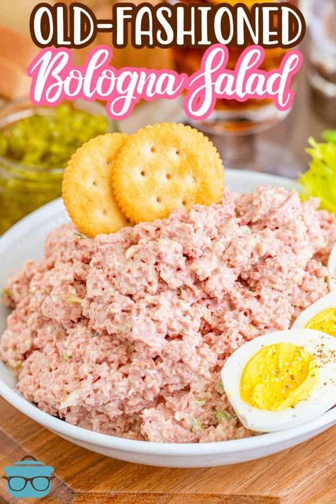 Bologna Salad, Sandwich Spread Recipes, Bologna Recipes, Ham Salad Recipes, Best Sandwich Recipes, Meat Salad, Sandwich Fillings, Country Cook, Sandwich Spread