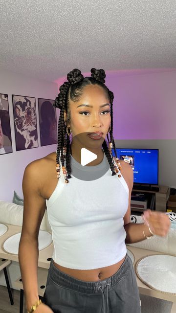 Mariah Ashley ♡ on Instagram: "trying creative hairstyles pt. 1🫶🏽i really wanted to do a 90s inspired style and i’ve always liked the way bantu knots look on other people so i decided to give them a try - what do you guys think??👀

#hairtutorial #blackgirlhairstyles #hairideas" Simple Fast Hairstyles For Black Women, No Rubber Band Hairstyles, Boho Bantu Knots, Bantu Knots Hairstyle, Bantu Knot Out Natural Hair, Bantu Knots Hairstyles, Bantu Knot Styles, Bantu Knot Hairstyles, Rubber Band Hairstyles