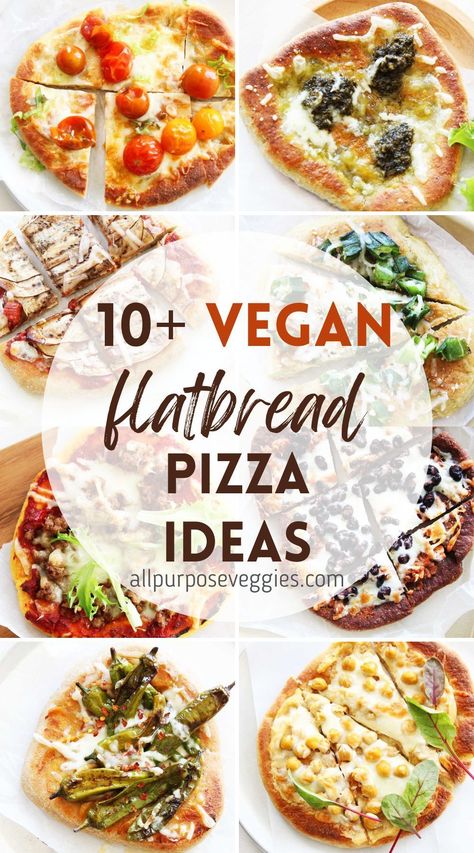 Vegan Flatbread Toppings, Flatbread Pizza Ideas, Vegan Flatbread Pizza, Flatbread Toppings, Easy Flatbread Pizza, Vegan Flatbread, Vegan Pizza Recipe, Easy Flatbread, Pizza Ideas