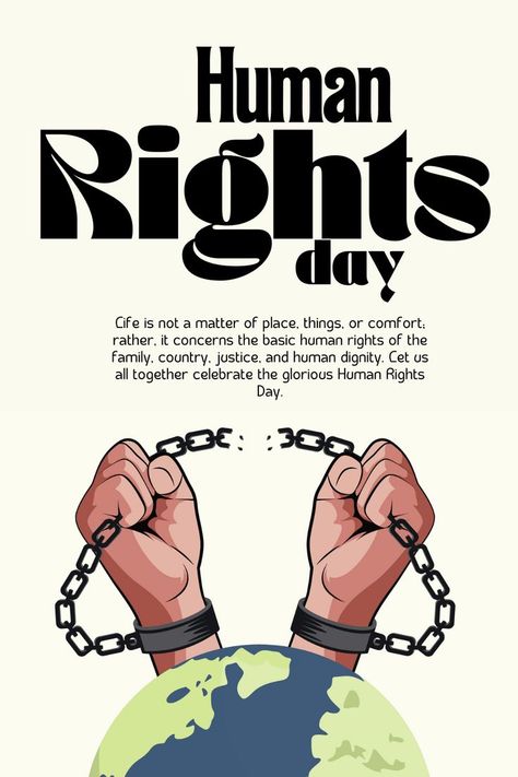 Happy Human Rights Day Human Rights Day Poster Design, Happy Human Rights Day, Injection Hand Pic, Creative Picture Ideas, Blank World Map, Couples Music, Happy Human, Christmas Card Images, Human Rights Day