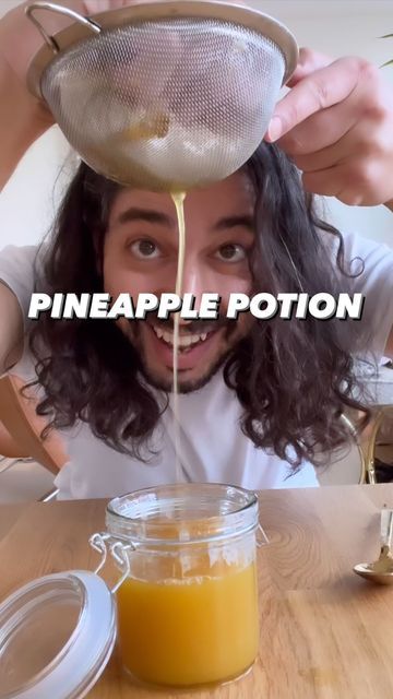 Armen Adamjan on Instagram: "Pineapple Potion! What to do with an overly ripe pineapple!🤩🍍 . . More tips/tricks in My Plant Books! Available on my website: CreativeExplained.com! 🙌 . . #pineapple #plantbased #pineappletea #gardening #plants #pineappleskin #healthyfood #lifehack #hacks #diy #recycle #tea #howto #fruit #medicine #plantstagram #creativeexplained #cookinghacks #organicgardening #instadaily #tiktokstar #beautytips #haircare" How To Use Pineapple Peel, Pineapple Core Uses, What To Do With Pineapple Scraps, Pineapple Cough Syrup, Pineapple Tea Recipe Benefits, Pineapple Rind Uses, Pineapple Skin Uses, What To Do With Pineapple Skin, Pineapple Peel Uses