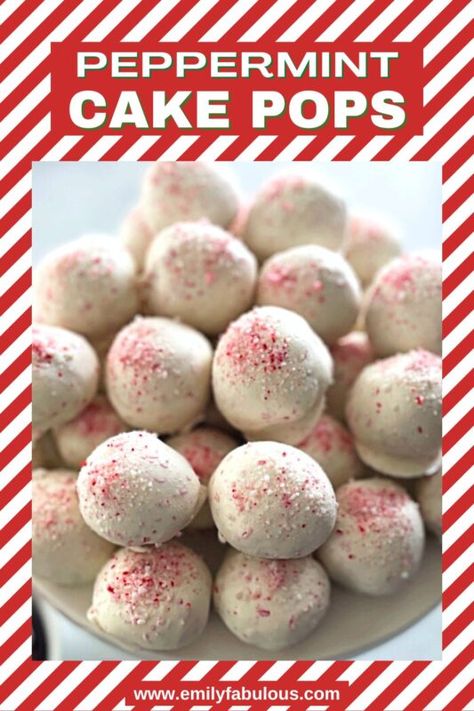 Pepermint Cake, Peppermint Cake Pops, Peppermint Brownie Cake Pops, Elegant Christmas Dessert, Cake Pop Icing, White Chocolate Cake Pops, Cake Pops Easy, Christmas Cake Pops Recipe, Gluten Free Cake Pops