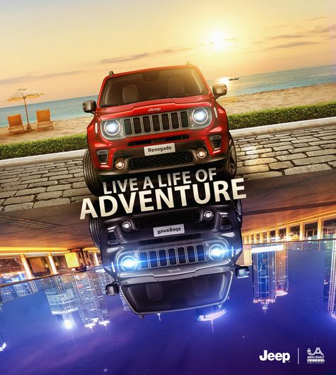 Jeep summer Campaign, as we said that jeep with yo... Car Print Ads, Adventure Jeep, Life Of Adventure, Car Advertising Design, Jeep Car, Adventure Car, Ad Car, 광고 디자인, Ad Of The World