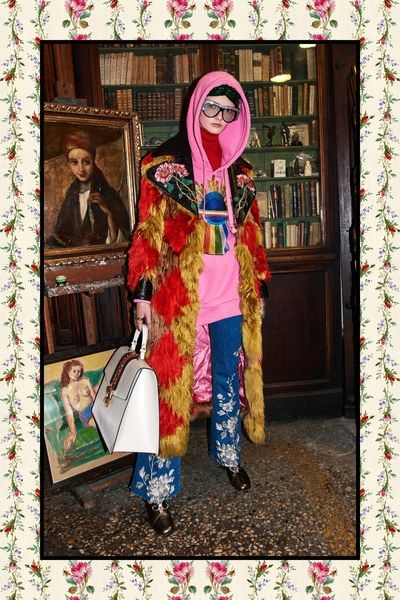 View the full Gucci Pre-Fall 2017 collection. Gucci Pre Fall 2017, Gucci 2017, Pre Fall Collection, Gucci Fashion, Alessandro Michele, Fall 2017, Fashion 2017, Pre Fall, Colorful Fashion