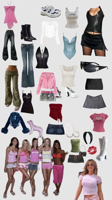 #inonic#💋#2000#yo: 2003 Outfits, Y2k Theme, Imagenes Aesthetic, Outfits 2000s, Y2k Accessories, 2000s Outfits, Birthday, Quick Saves