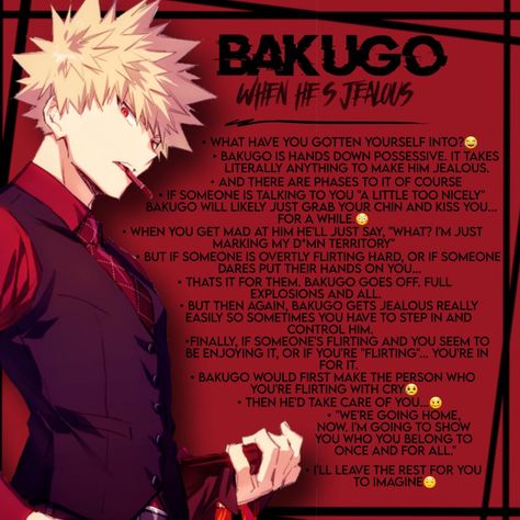 Katsuki Bakugou Headcanons, Bakugou X Yn Fanart, Mha Headcanons, Stop Wasting Your Time, Eijirou Kirishima, Bakugo Katsuki Fanart Cute, Head Cannons, Mha Cosplay, Bakugou Manga