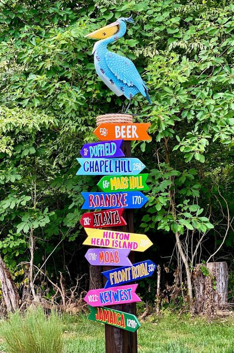 SET OF 10 Custom Coastal Directional Signs - Etsy Australia Margaritaville Party, Island Beach House, Tiki Decor, Fiesta Tropical, Aqua Background, Pool Signs, Directional Signs, Tropical Colors, Beach Signs