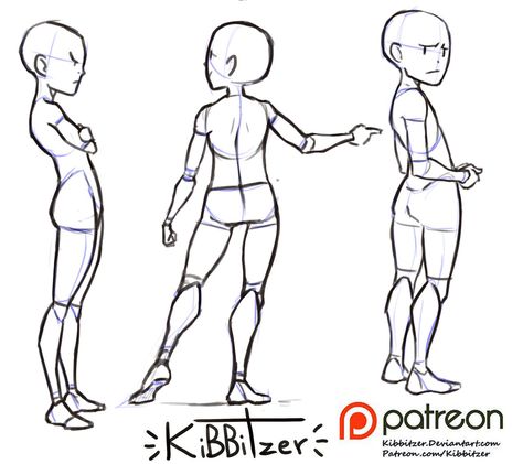 Follow kibbitzer on Patreon: Read posts by kibbitzer on the world's largest platform enabling a new generation of creators and artists to live out their passions! Drawing Body Poses, Animation Character, Human Figure Drawing, Anatomy Poses, Different Poses, 캐릭터 드로잉, Poses References, Anatomy Drawing, Figure Drawing Reference