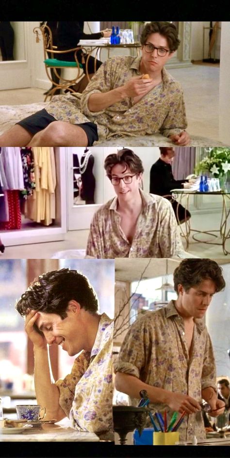 this man at this age in this shirt specifically is my new sexual orientation - Hugh Grant in Four Weddings and a Funeral #hughgrant #romcom #damn #fwaaf 90s Hugh Grant, Hugh Grant Hair 90s, Hugh Grant 90s Style, Hugh Grant Outfit, Hugh Grant Two Weeks Notice, Hugh Grant Hairstyle, Hugh Grant Glasses, Hugh Grant Wallpaper, Hugh Grant Hair