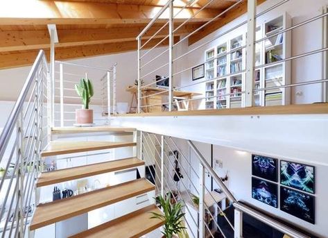 Small Home Office Ideas on Stair Landings Office Loft Ideas Upstairs, Office Loft Ideas, Loft Ideas Upstairs, Mezzanine Floor Design, Small Home Office Ideas, Office Loft, Traditional Home Office, Upstairs Landing, Reading Rooms