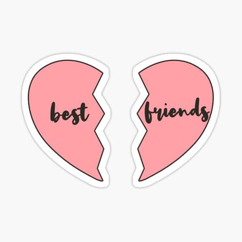 "best friends pack" Sticker by nmgee | Redbubble Matching Stickers For Friends, Best Friend Stickers Printable, Best Friends Stickers, Best Friend Stickers, Bff Stickers, Childhood Traumas, Friendship Printables, Friends Stickers, Love You Bestie