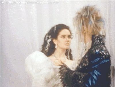 Fan From Mars — yourfluffiestnightmare:   Behind the Scenes:... Labyrinth Ballroom Scene, Labyrinth Ballroom, Jareth And Sarah, Labyrinth Dress, Sarah And Jareth, Ballroom Scene, Labyrinth Jareth, Jim Henson Labyrinth, David Bowie Labyrinth