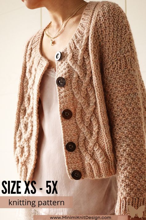 Knit Cable Cardigan Pattern Free, Cable Knit Cardigan Pattern Free, Cable Knit Cardigan Pattern, Cable Cardigan Knitting Patterns, Vest Patterns, Modern Knitwear, Cardigan Sweater Pattern, Aran Knitting, Ladies Vest