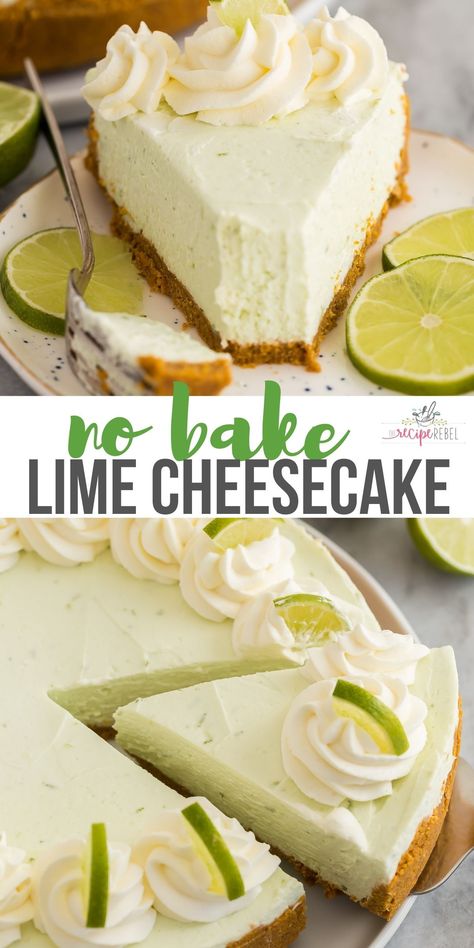 Dessert Key Lime, Key Lime Pudding Recipes, Vegan Key Lime Cheesecake, Keylime Pie Cheesecake Recipes, Key Lime Cream Cheese Pie, No Bake Lime Cheesecake Recipes, No Bake Key Lime Pie Bars, Lemon Lime Dessert Recipes, Easy Keylime Pie No Bake