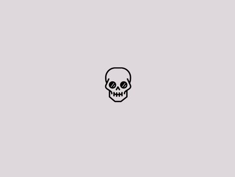 Tory Smiling Skull Tattoo, Minimal Skull Tattoo, Skull Finger Tattoos, Small Skull Tattoo, Simple Skull, Skull Sketch, Skeleton Tattoos, Skulls Drawing, Stick N Poke