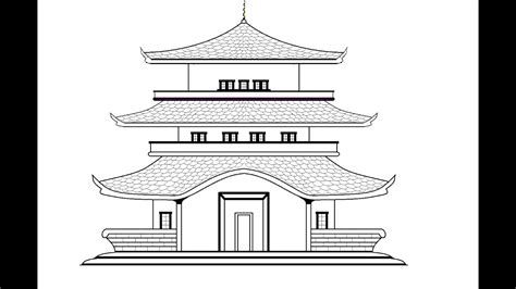 Chinese Architecture Drawing, Japanese House Drawing, Architecture Simple, Simple House Drawing, Chinese Drawing, Plan Garage, Chinese House, 3d Art Drawing, Ms Paint