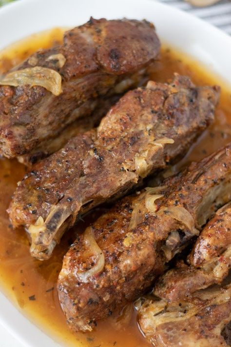 Oven Baked Country-Style Pork Ribs | Foodtalk Country Pork Ribs In The Oven, Oven Pork Ribs, Ribs In The Oven, Country Ribs, Boneless Pork Ribs, Winter Dinners, Ribs In Oven, Oven Baked Ribs, Country Style Pork Ribs