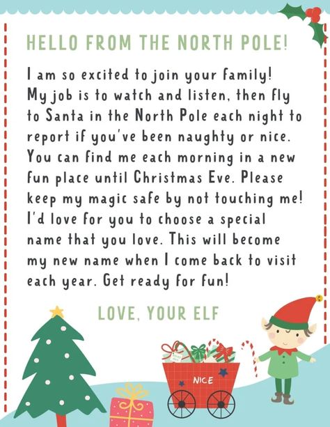 elf letter with boy elf Elf On Shelf Letter, Elf Letters Printable, Welcome Back Letter, Kindness Elves, Elf On The Shelf Arrival, Quiz Buzzfeed, Elf Names, Elf Letters, Letter Templates Free