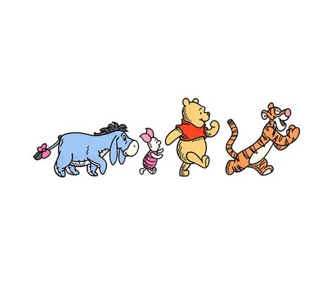 4 Friends Cartoon Images, Embroidery Winnie The Pooh, Stitch And Winnie The Pooh, 4 Friends Pictures Cartoon, Winnie Pooh Vintage, 4 Cartoon Friends, Winnie The Pooh Minimalist, 4 Friends Pictures, Winnie Pooh And Friends