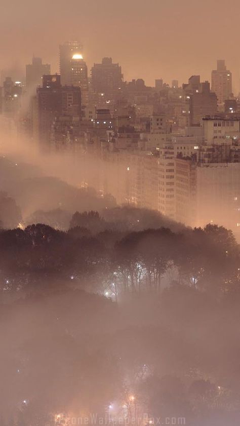 Foggy City, Ghost Bike, Ruined City, Cloud City, Scenic Wallpaper, Retro Wallpaper Iphone, City Sky, Iphone Homescreen, Liminal Spaces