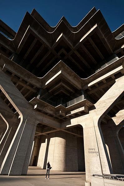 Building Analysis, Symmetry Architecture, Geisel Library, Rotational Symmetry, University Of California San Diego, Building Skin, Drawing Scenery, California San Diego, Library University