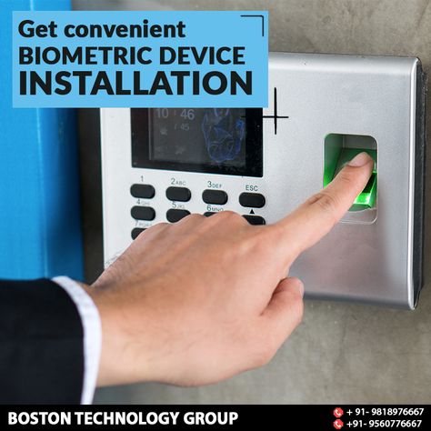 Ensure accurate employee time and attendance with Boston Technology Group biometric device installation. Contact us at +91-9818976667 or +91-9560776667 every type of biometric devices. #biometric #biometricinstallation #biometricsecurity #BTG Biometric Devices, Smart Home, Contact Us, Fitbit, Boston, Technology